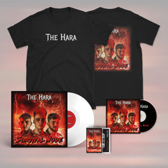 THE HARA - 'Survival Mode' - Webstore Exclusive T-Shirt + White Vinyl + CD + Cassette Tape Bundle